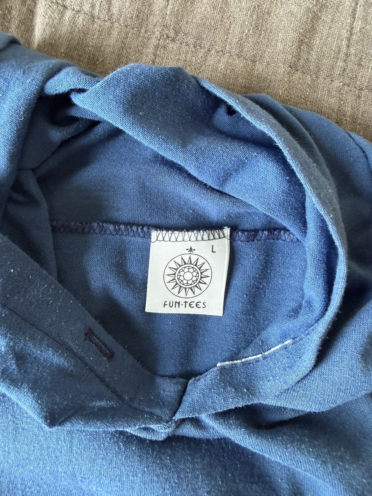 Other True Vintage 70s Fun-Tees Blue Pullover Hoodie Size US L / EU 52-54 / 3 - 3 Thumbnail