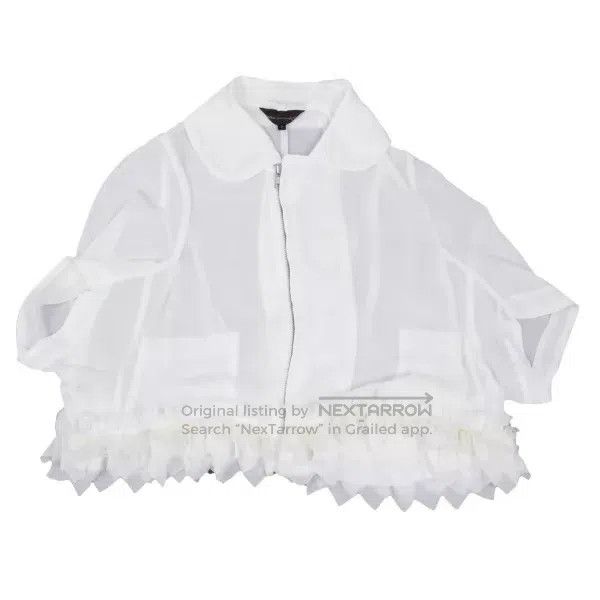 Comme des Garcons Comme des Garcons White vintage sheer top Size S / US 4 / IT 40 - 2 Thumbnail
