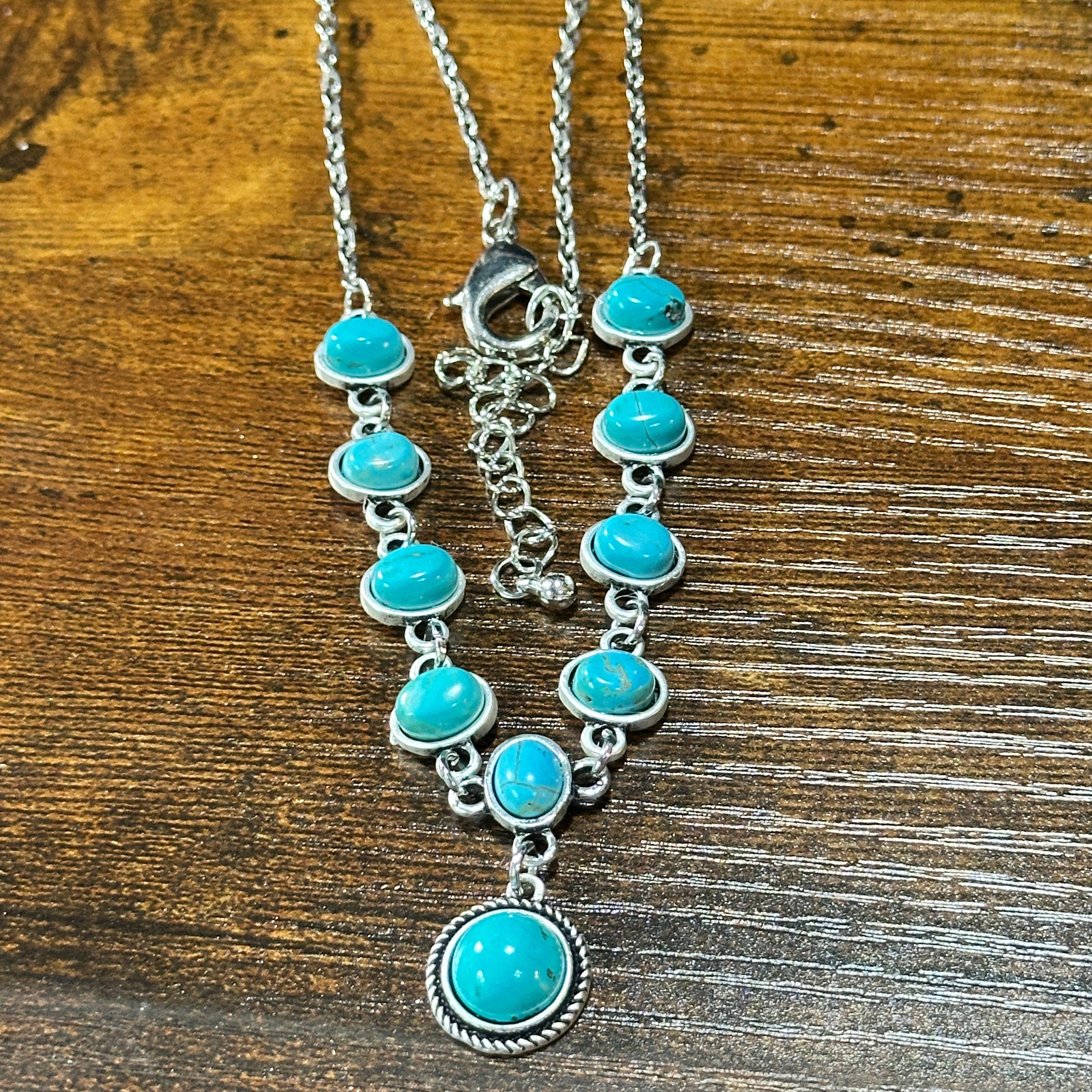 Other Unique Handmade Turquoise Necklace, Cowgirl Southwestern Adj Size ONE SIZE - 1 Thumbnail