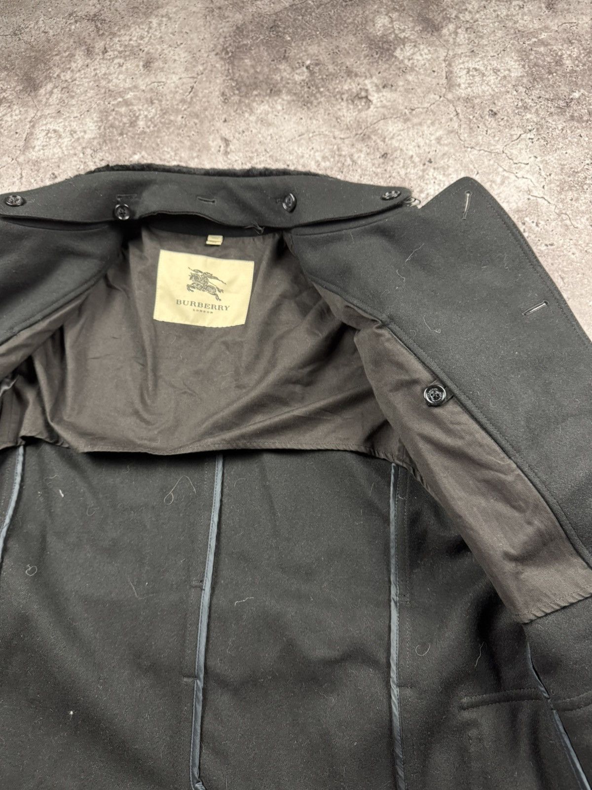 Burberry Burberry wool/fur checkered collar duffle trench coat Size US M / EU 48-50 / 2 - 17 Thumbnail