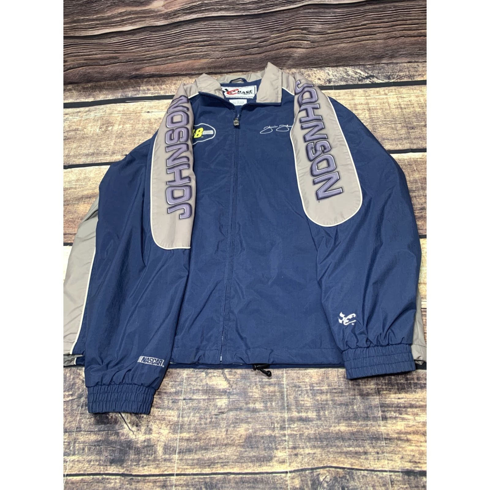 Chase Authentics CHASE AUTHENTIC JACKET NASCAR RACING MENS JIMMIE JOHNSON # 48 BLUE NAVY RACING XL Size US XL / EU 56 / 4 - 5 Thumbnail