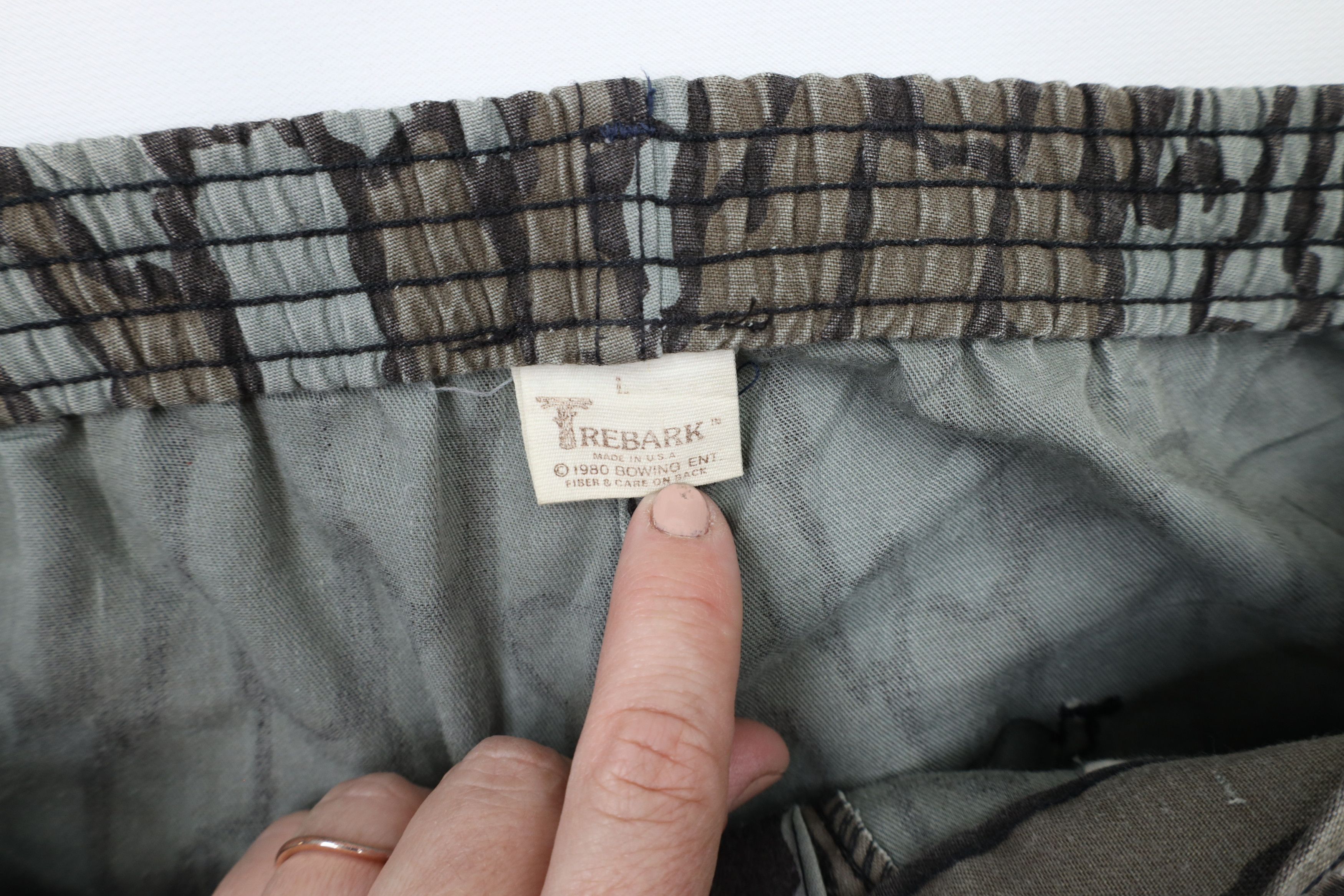 Vintage Vintage 80s Trebark Camouflage Wide Leg Cargo Pants USA Size US 36 / EU 52 - 9 Thumbnail