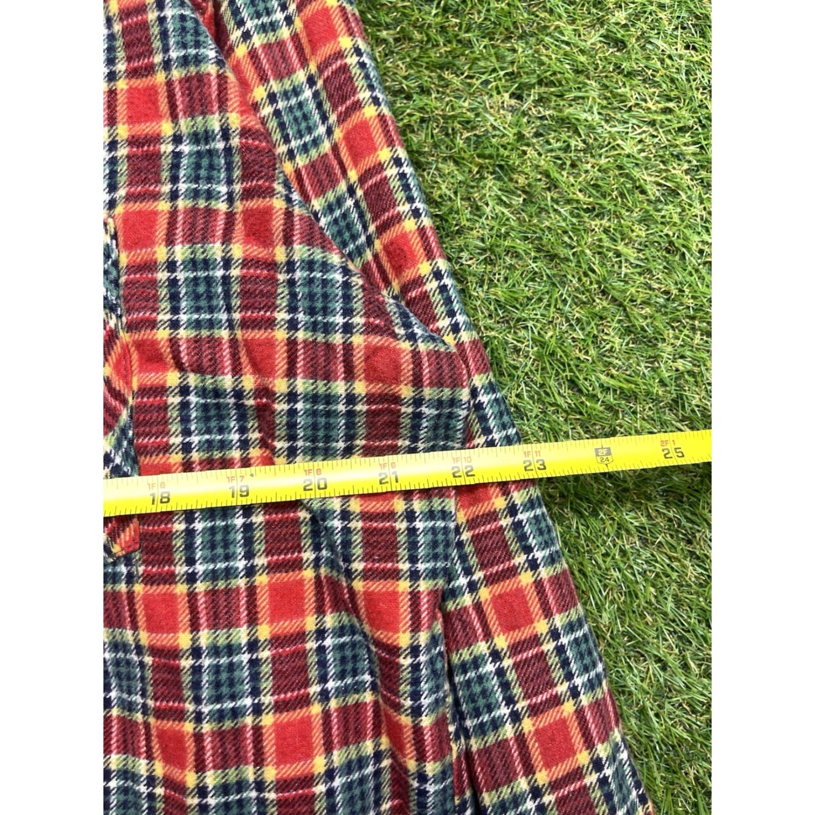 Alife VINTAGE Life Trends Red Plaid Flannel Shirt Mens XL Button-Up 100% Cotton Outdoor Workwear 80s Pockets Size US XL / EU 56 / 4 - 2 Thumbnail