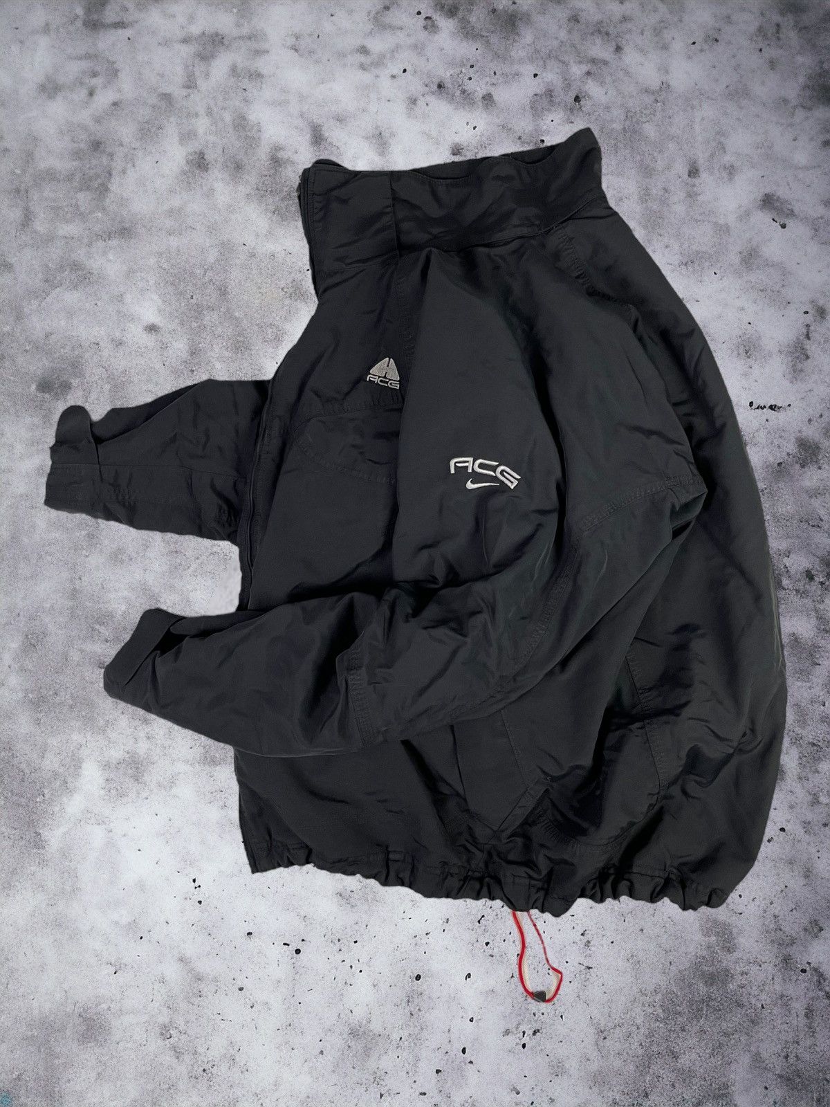 image of Vintage Y2K Nike Acg Nylon Jacket 90’S in Black, Men's (Size XL)