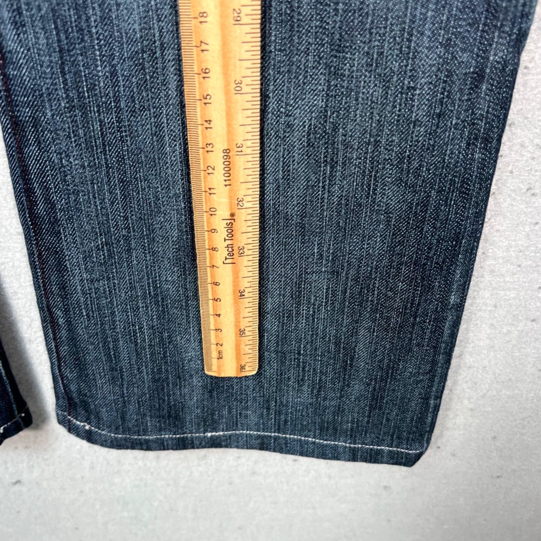 Vintage Rock & Republic Jeans Bootcut Womens 29 Distressed Dark Wash Denim Blue Regular 5-Pocket Inseam 30 Jeans Mens Womens Size 24" / US 00 / IT 34 - 7 Thumbnail