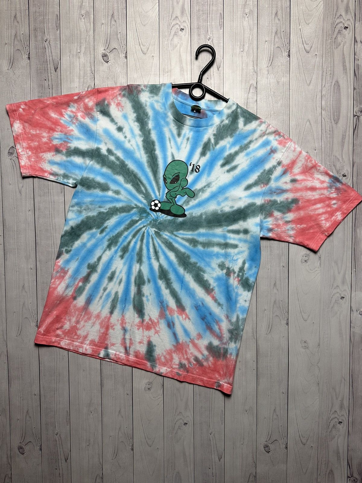 Cactus Jack tee big logo alien big logo Tyr dye size L