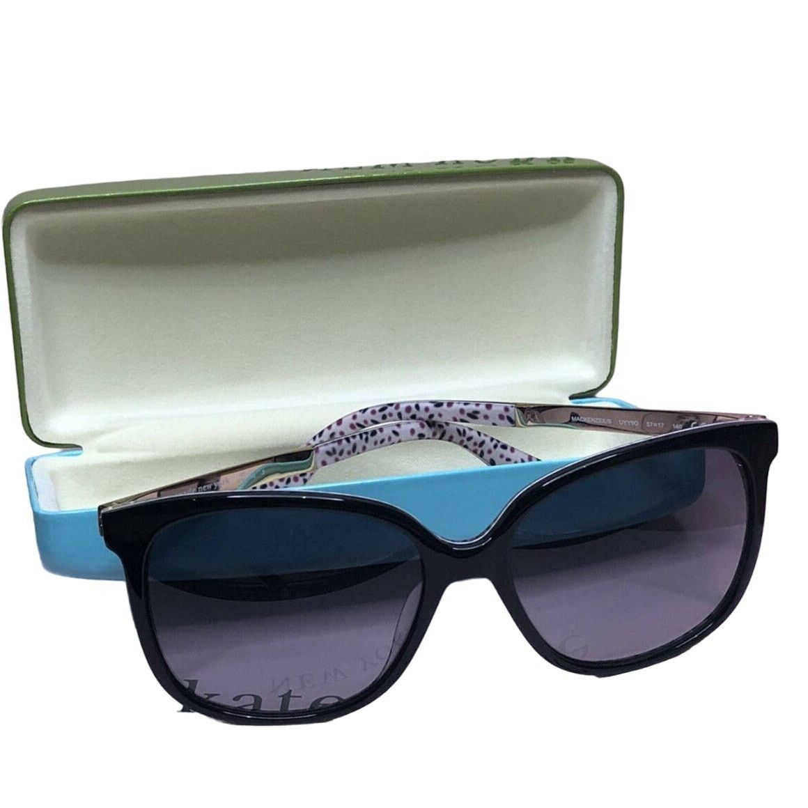 Kate Spade Kate Spade Mackenzee Square Sunglasses, Black Pattern Size ONE SIZE - 1 Thumbnail