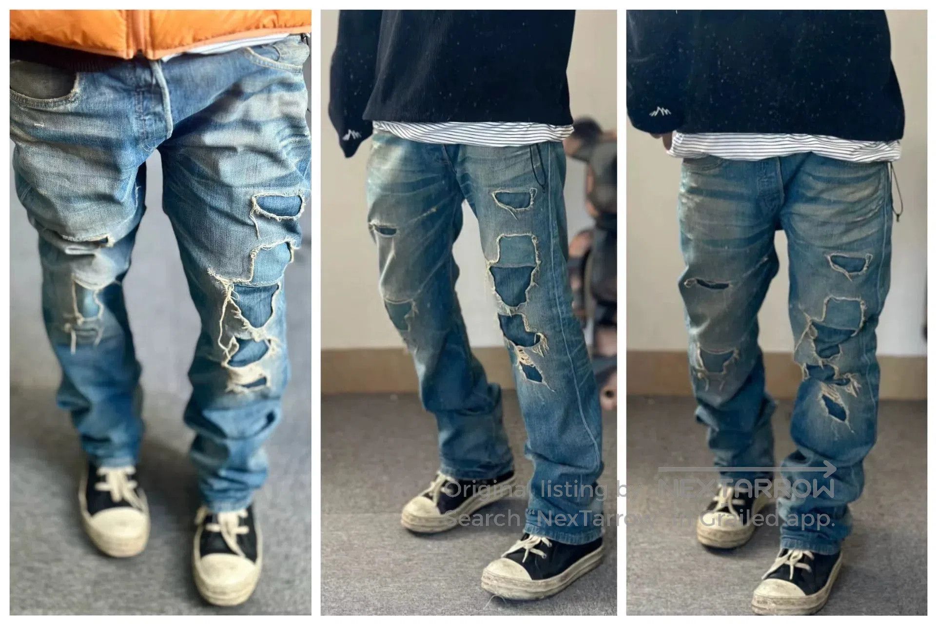 Levi's Levi's 08501 Distressed Patch Jeans. Size US 32 / EU 48 - 8 Thumbnail
