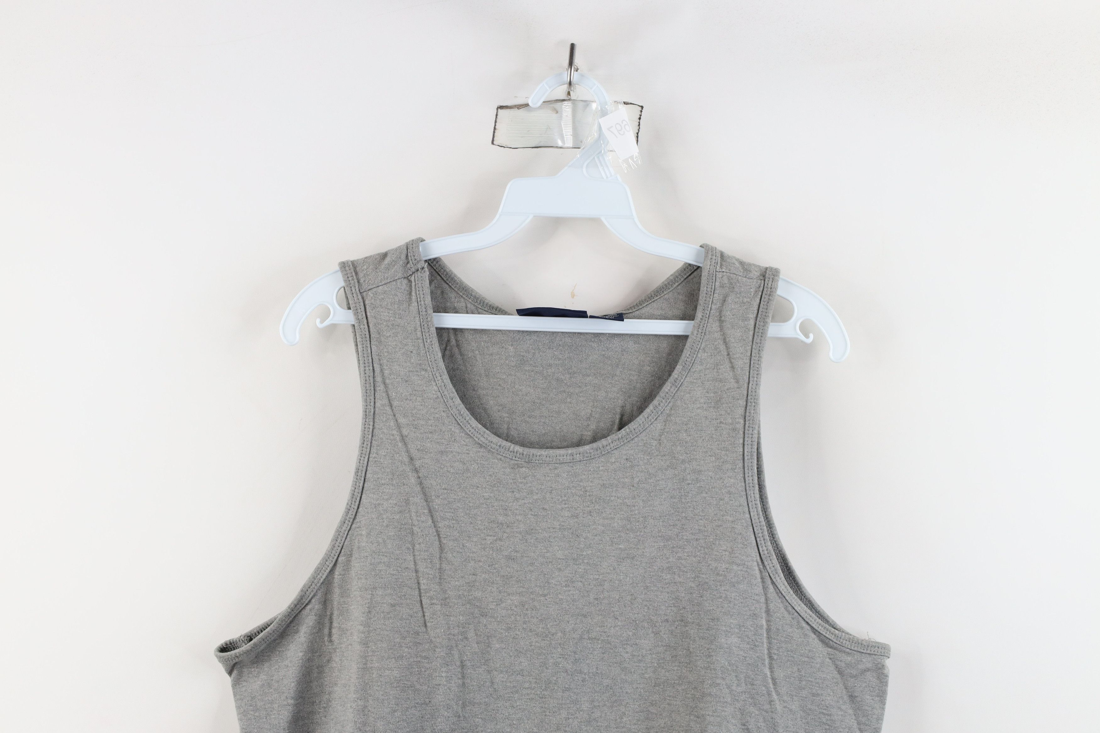 Vintage Vintage 90s Streetwear Heavy Cotton Tank Top T-Shirt Gray Size US M / EU 48-50 / 2 - 2 Thumbnail