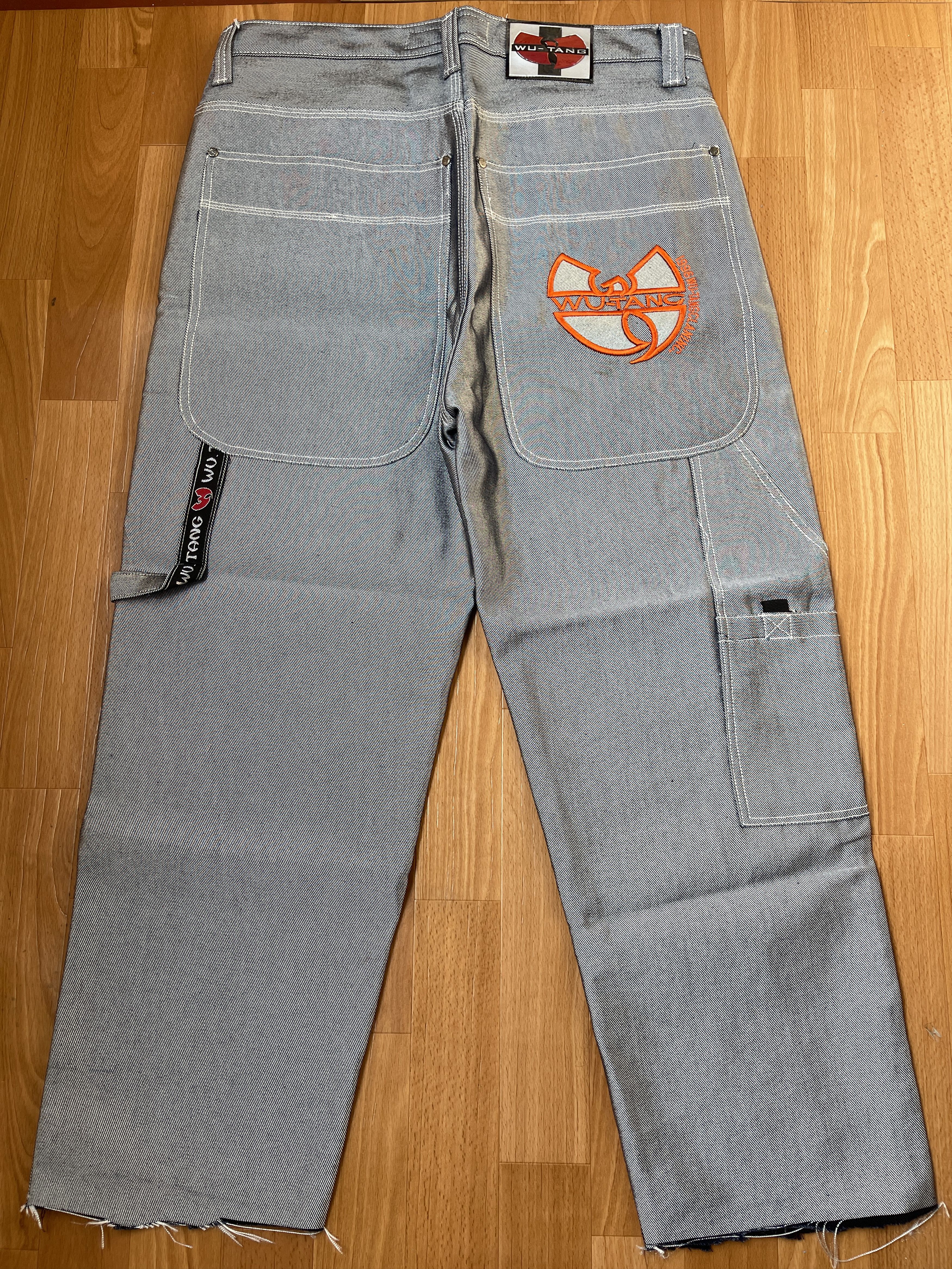 Wu-Tang Clan WU WEAR jeans, shiny gray silver metallic vintage Wu Tang 36 Size US 36 / EU 52 - 3 Thumbnail