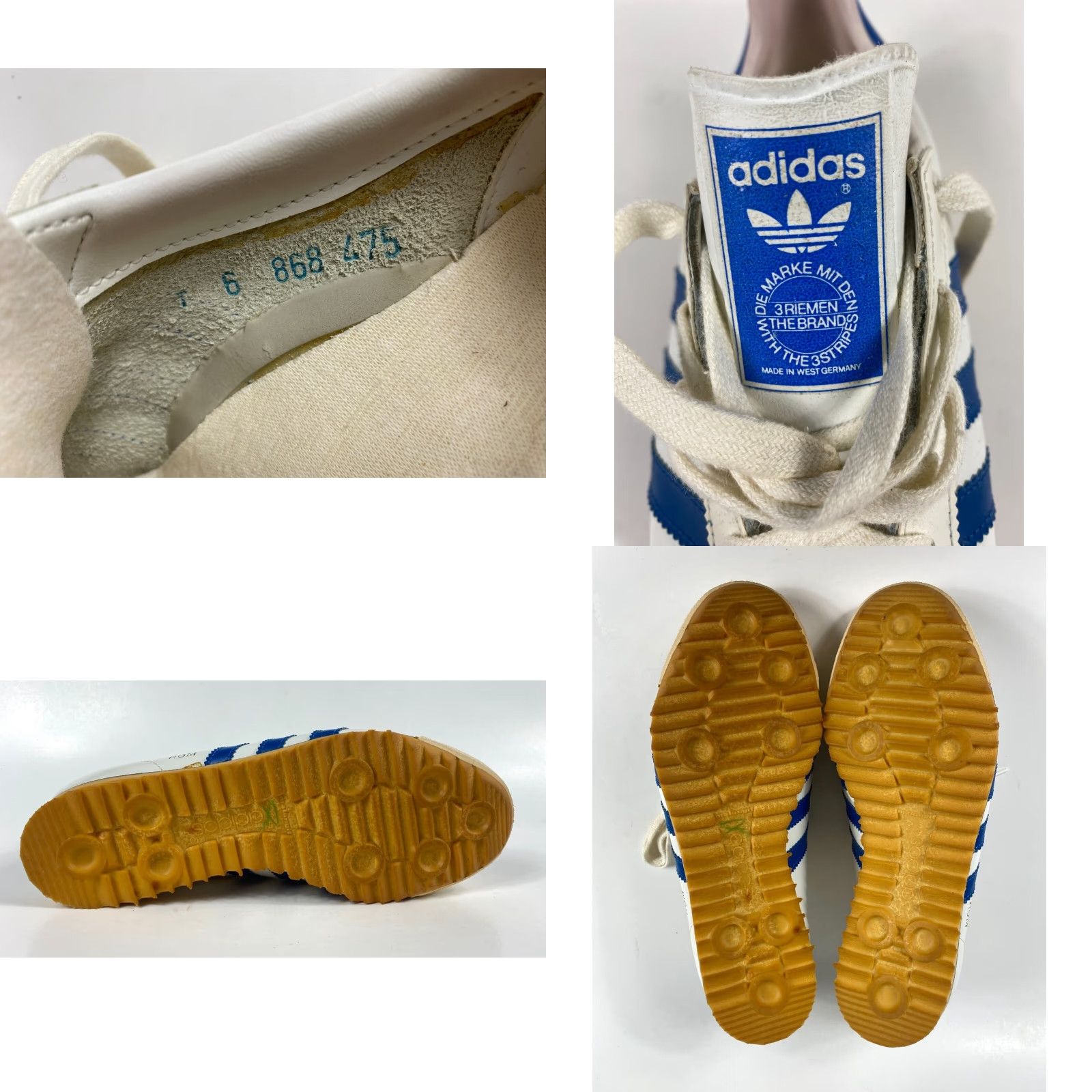 Adidas VINTAGE NOS Vintage 70s Adidas ROM Sneakers Made in West Germany Sz 6 Size US 6 / EU 39 - 8 Thumbnail