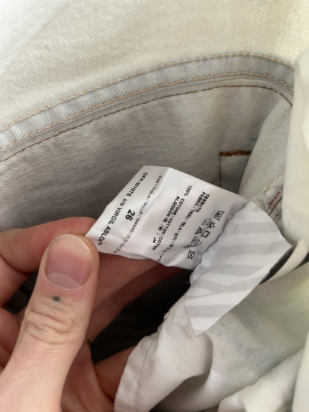 Off-White Off White x Levis Patchwork Vintage Denim Size US 29 - 11 Thumbnail