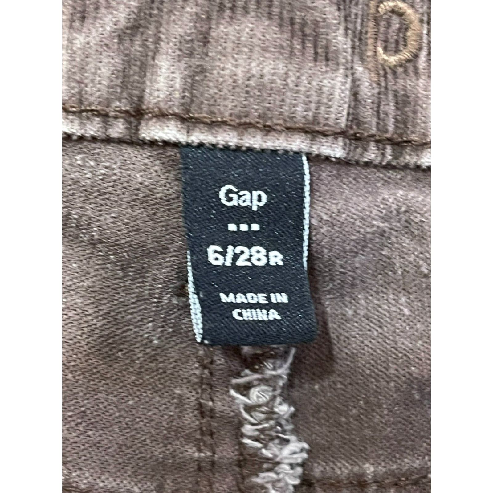 Gap Gap Jeans Women's Size 6/28 Brown Premium Skinny Straight Leg Regular Inseam 28" Dark Wash Size 28" / US 6 / IT 42 - 7 Thumbnail