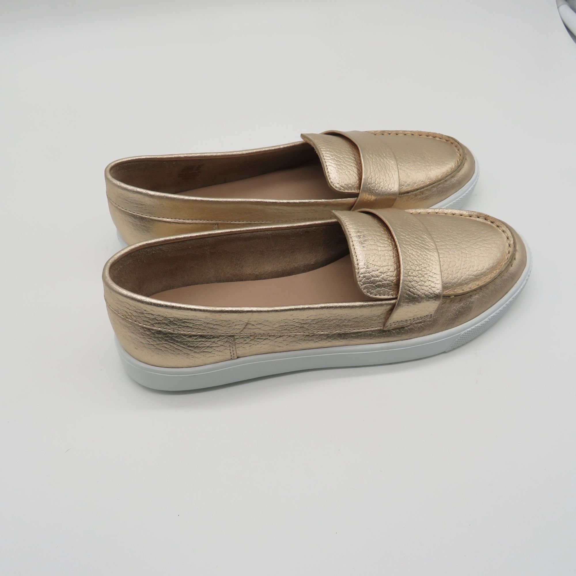 Other Elephantito Women's Metallic Gold Loafers With White Soles 6 Size US 6 / IT 36 - 1 Thumbnail