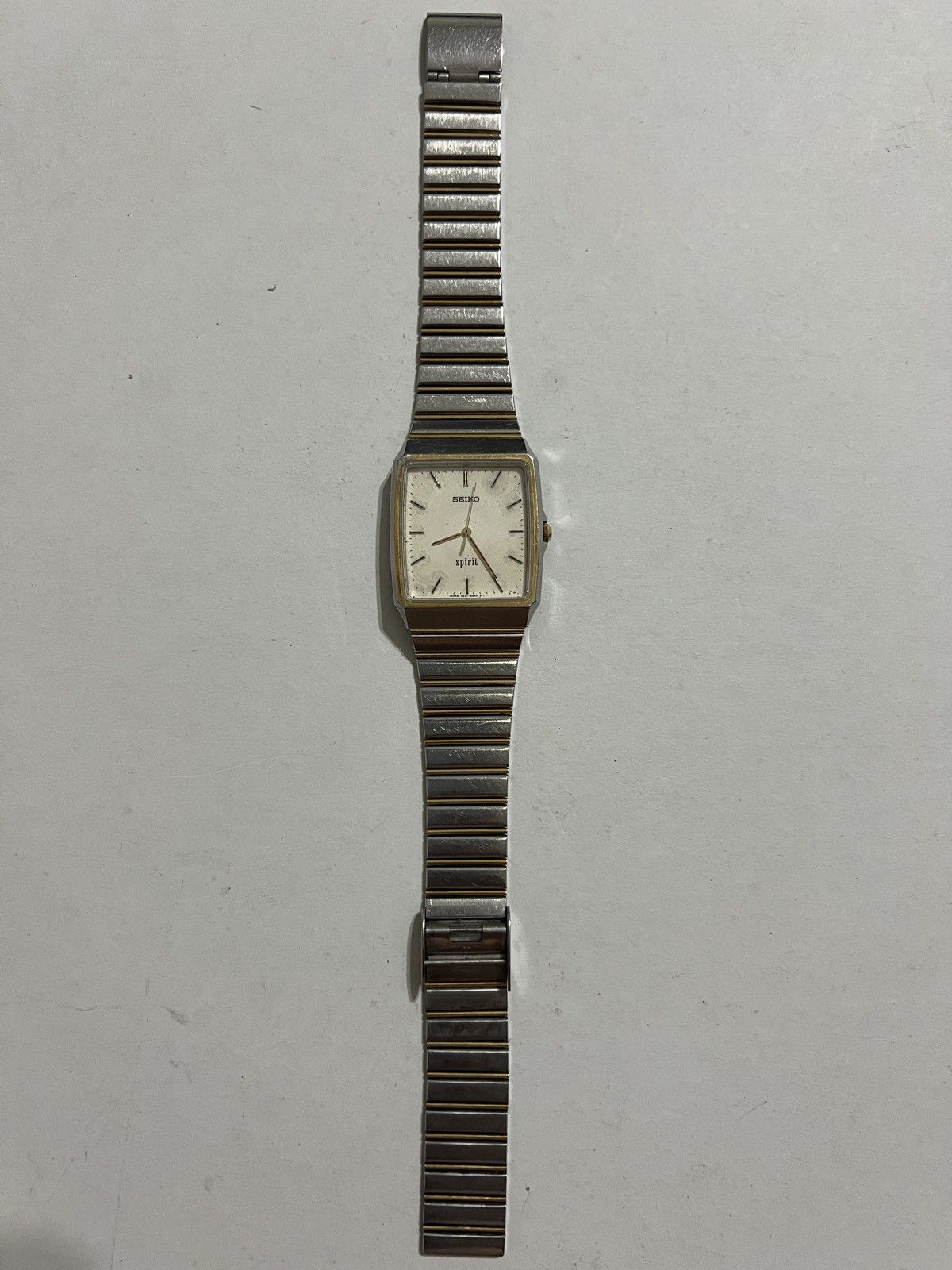 Seiko Vintage 90s Seiko Spirit Tank Two Tone Watch Size ONE SIZE - 17 Thumbnail