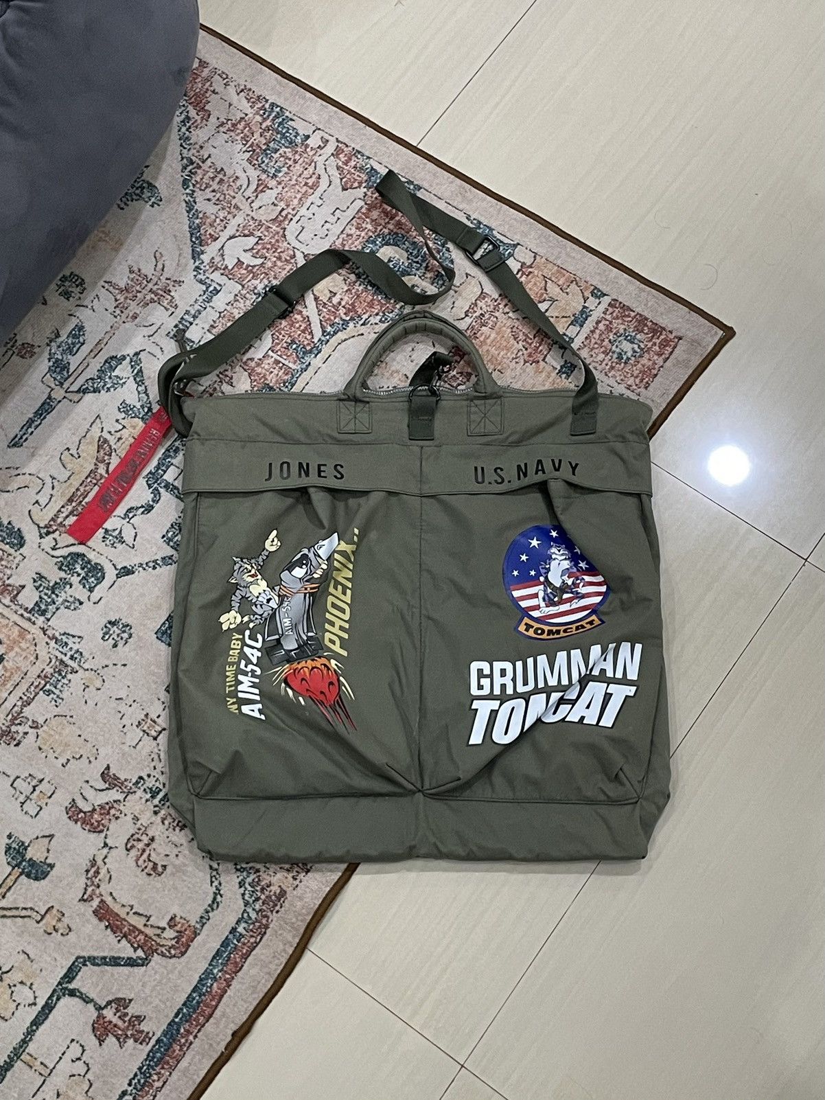 Alpha Industries Vintage Alpha Industries USAF Flyers Pilot Helmet Bag Size ONE SIZE - 1 Thumbnail