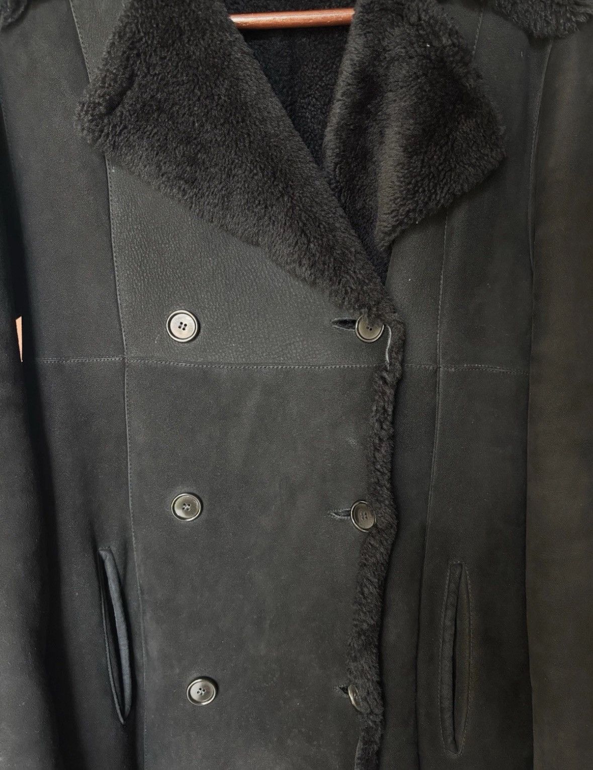 Valentino Vintage VALENTINO FURS SHEARLING Wool & Suede Leather Coat Size US M / EU 48-50 / 2 - 3 Thumbnail