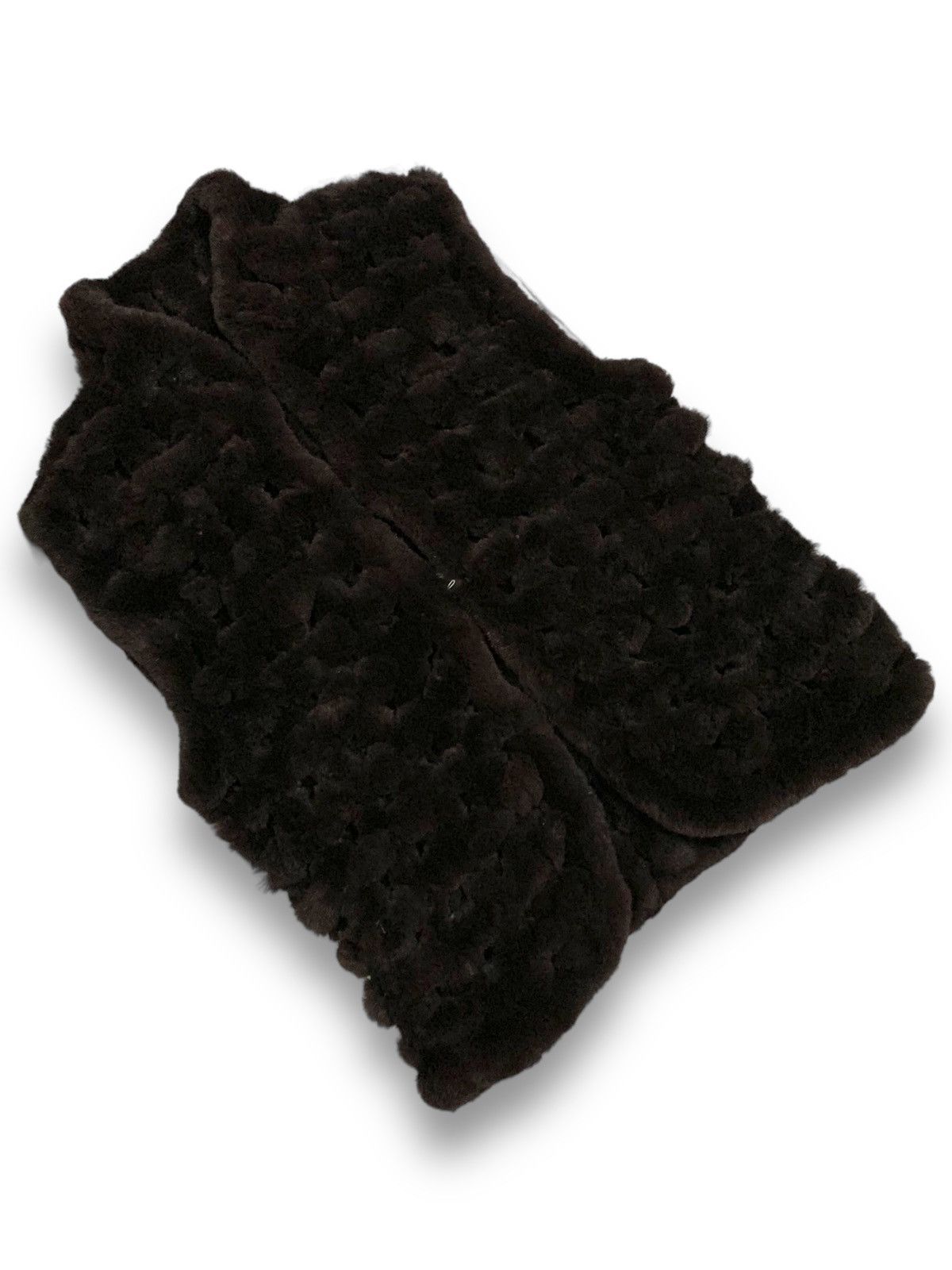 Le Grande Bleu (L.G.B.) Japanese Brand Dark Brown Fox Fur Vest like If Six Was Nine Size US S / EU 44-46 / 1 - 4 Thumbnail