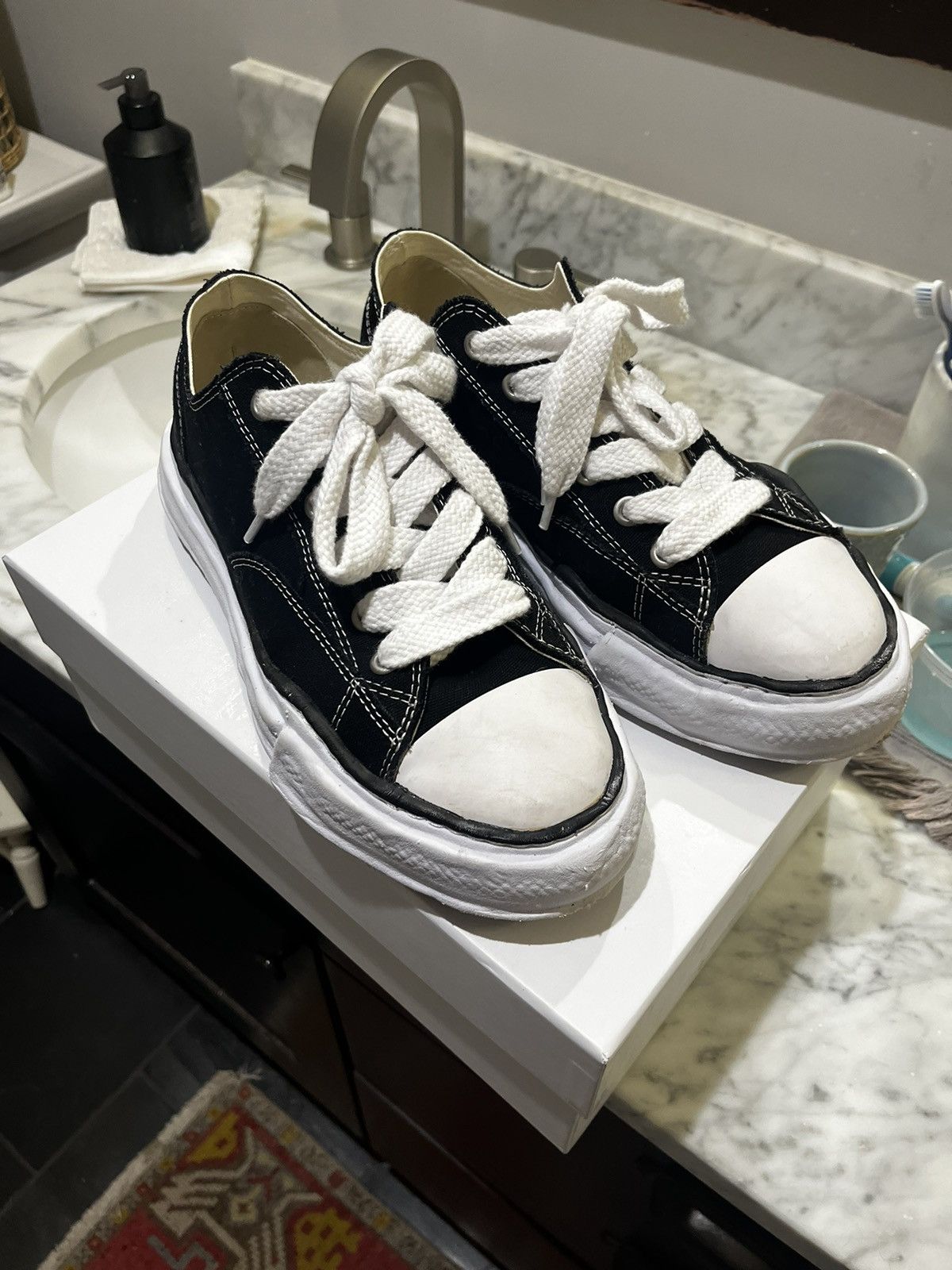 Maison MIHARA YASUHIRO Maison Mihara Yasuhiro Peterson OG Sole Canvas Low Size US 11 / EU 44 - 2 Thumbnail