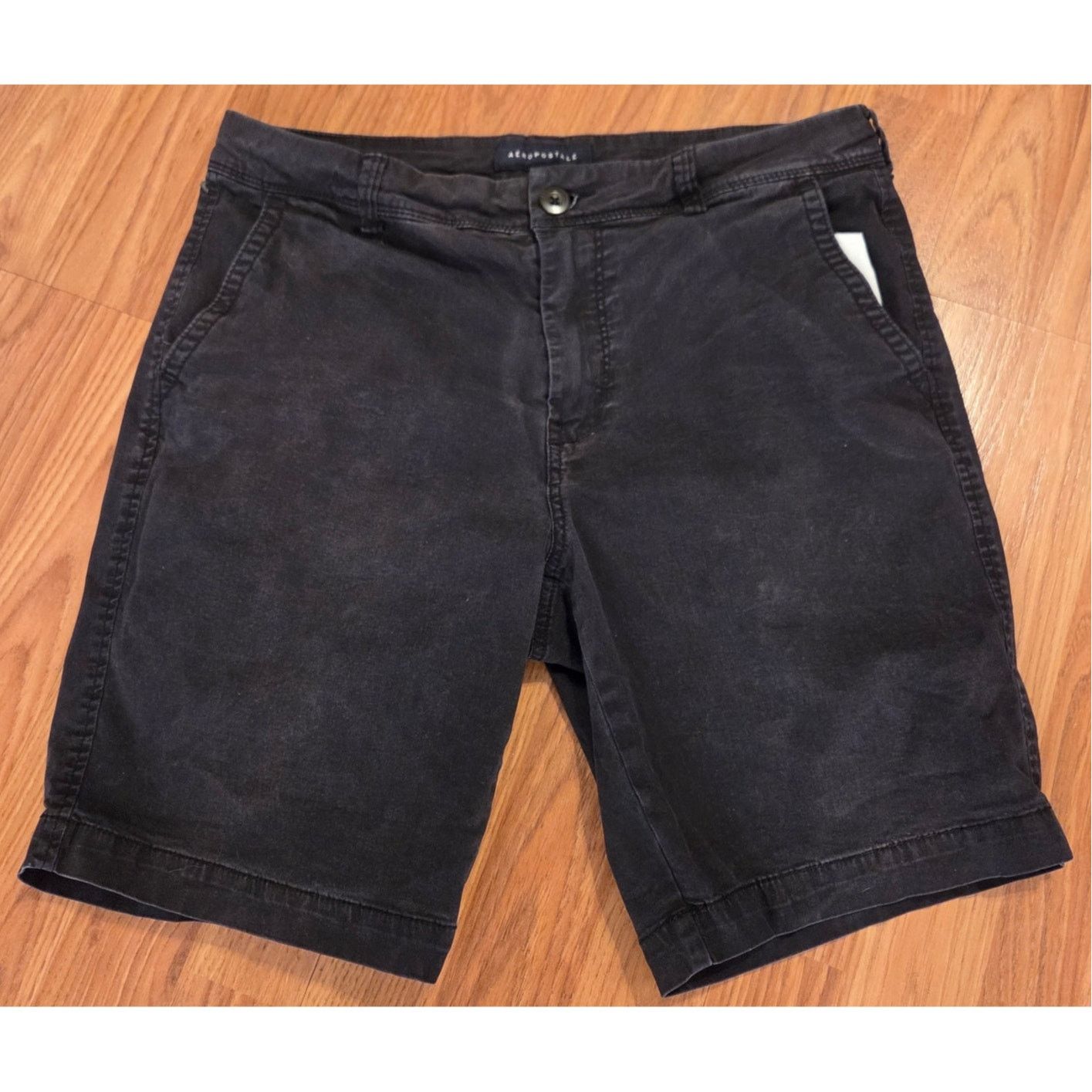 Aeropostale Aeropostale Denim Black Jean Shorts - Men's Size 32 Size US 32 / EU 48 - 2 Thumbnail