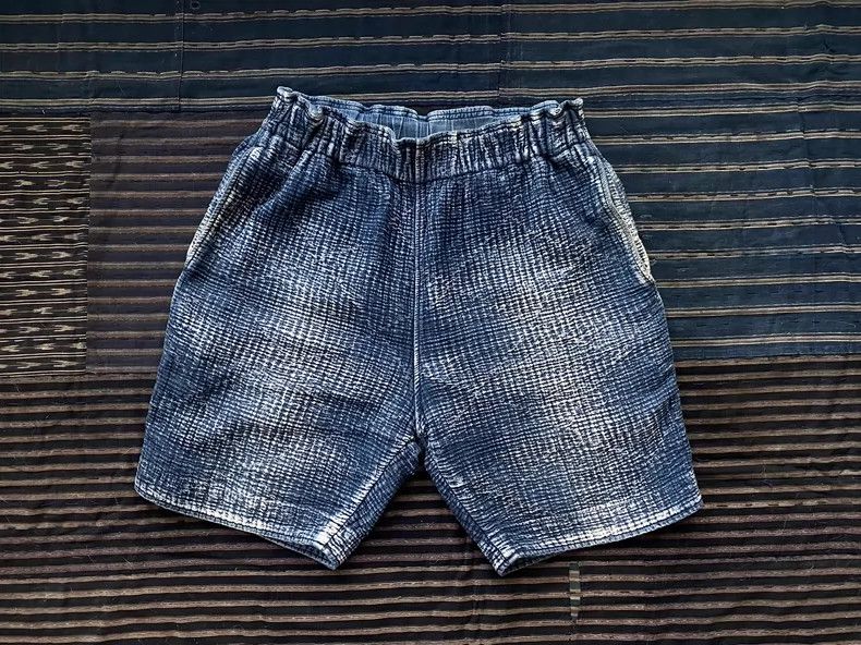 Kapital Porter Classic Sashiko Blue Shorts Size US 34 / EU 50 - 1 Thumbnail
