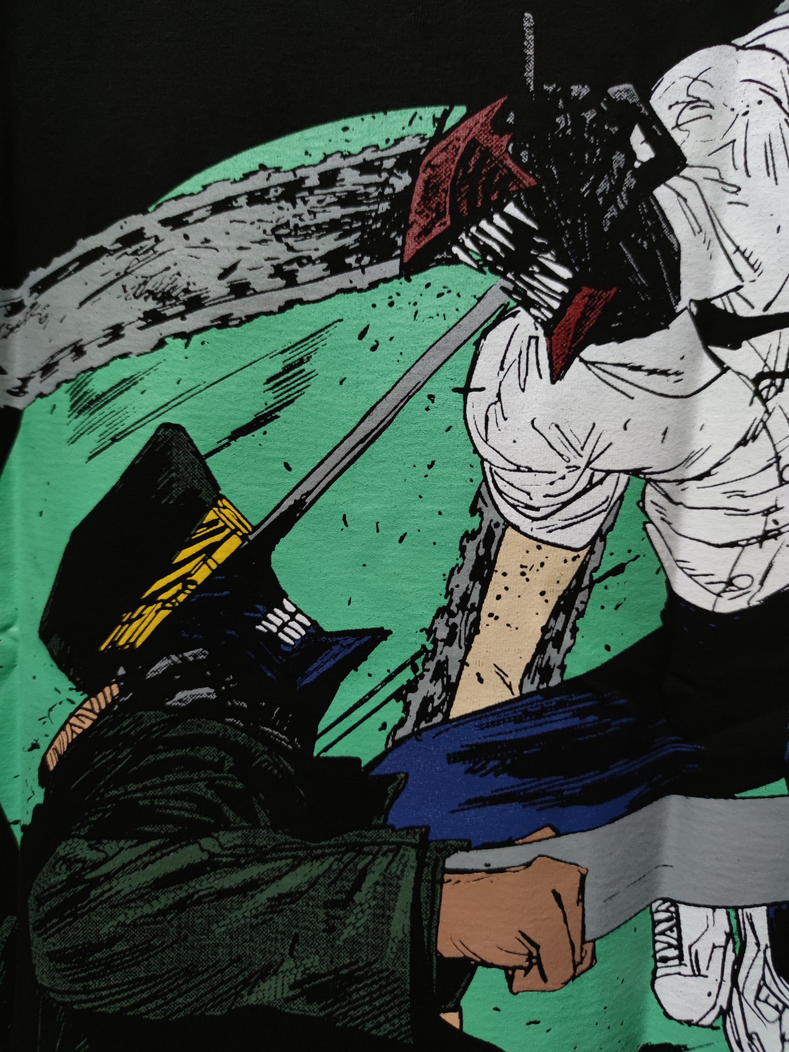 Anime Chainsaw Man Denji vs Katana Man T-shirt Size US XL / EU 56 / 4 - 5 Thumbnail