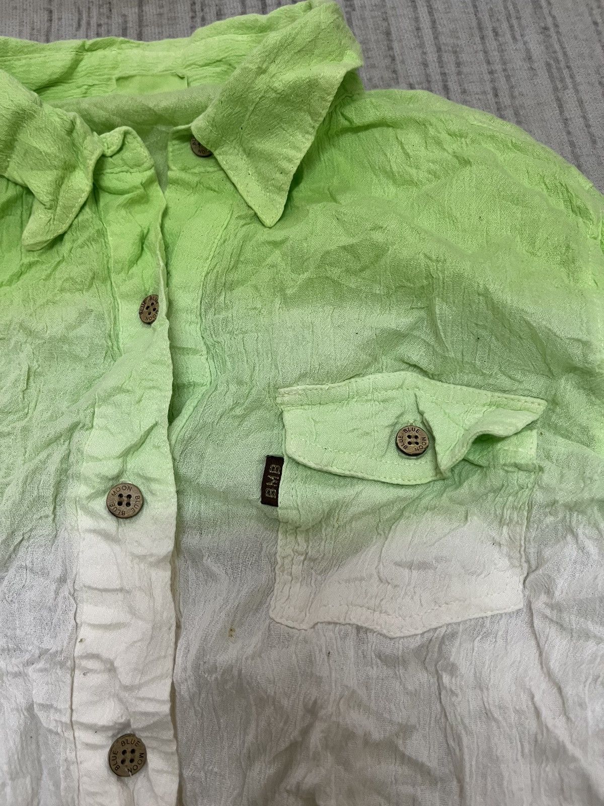 Blue Blue Japan Blue moon blue shirt Size ONE SIZE - 3 Thumbnail