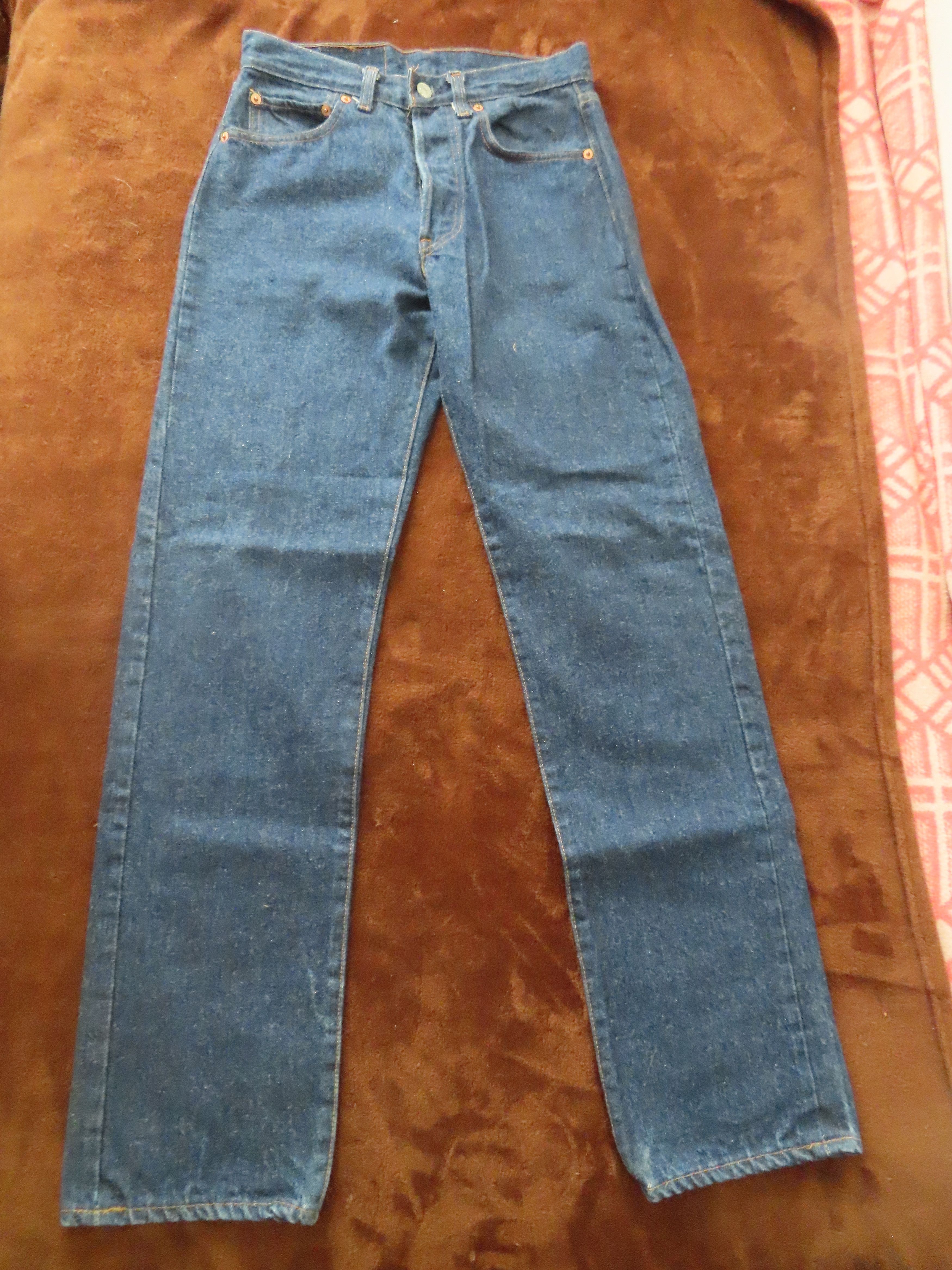 Levi's × Vintage VTG 80s Men's Levi's 501 Blue Denim Button Fly Jeans Size US 30 / EU 46 - 1 Thumbnail