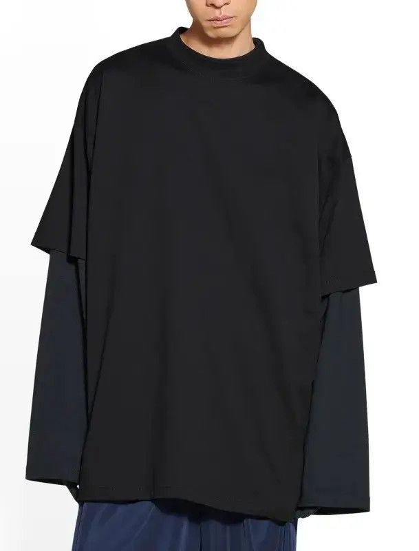 Balenciaga o1w1db10625 T-Shirt Oversized in Black Size US XL / EU 56 / 4 - 4 Thumbnail