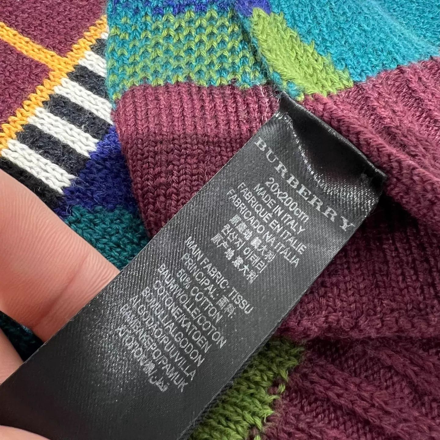 Burberry Burberry color blocked scarf Size ONE SIZE - 2 Thumbnail