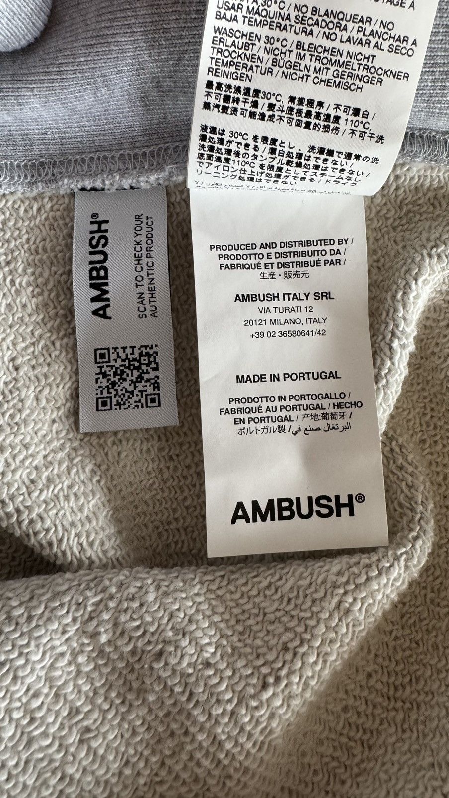 Ambush Design Ambush sweatshirt new with tags S M L grey Size US S / EU 44-46 / 1 - 11 Thumbnail
