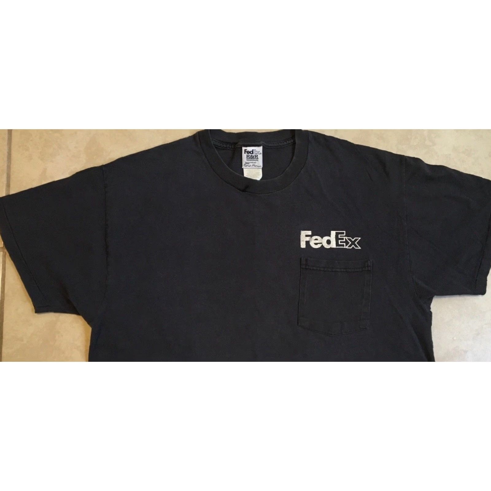 Vintage VINTAGE FedEx 90s Shirt Men L Black Short Sleeve T-Shirt USPS Post Office Mail Grunge Humorous Employee Size US L / EU 52-54 / 3 - 7 Thumbnail