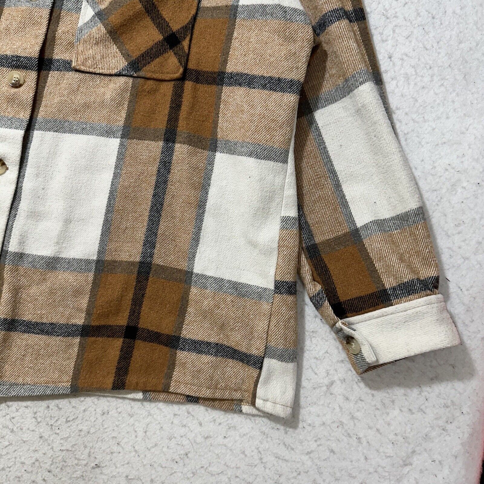 Shein Shein Curve 2XL Button Up Plaid Shirt Shacket Top Pocket Size XXL / US 16-18 / IT 52-54 - 6 Thumbnail