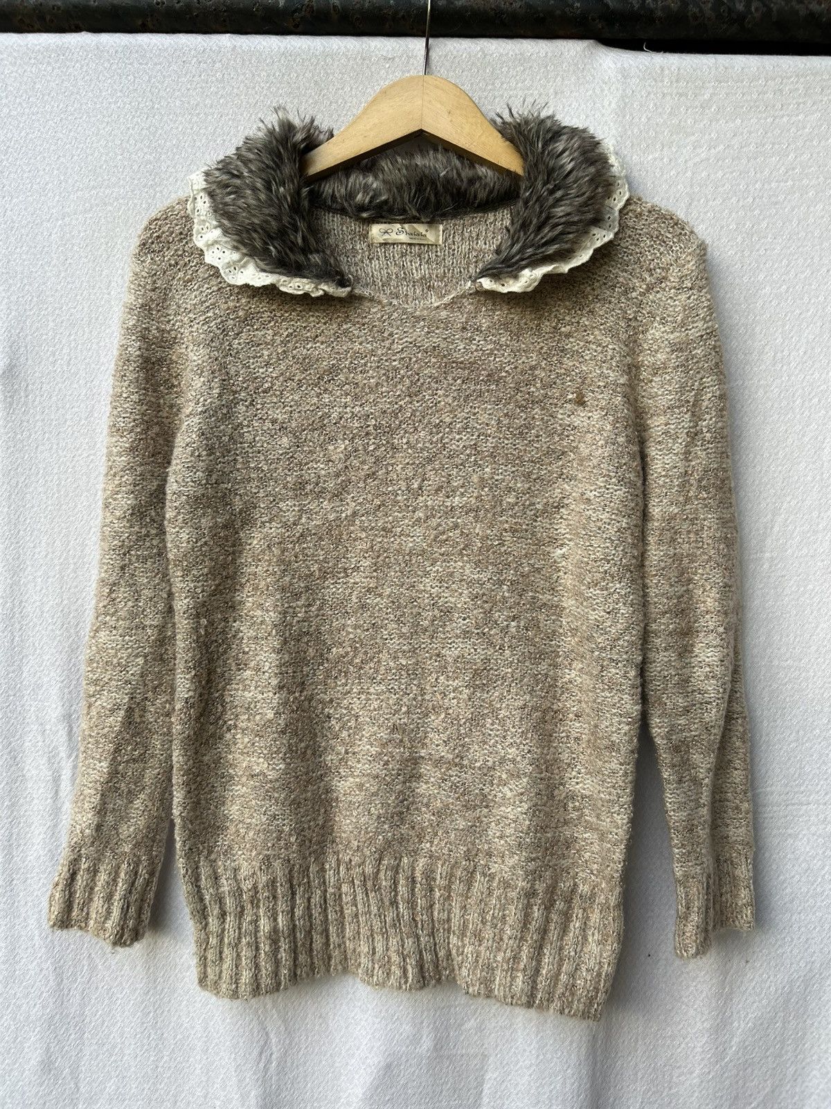 Japanese Brand Mohair Fuzzy Fur Gothic Knit Style Avantgarde Size US M / EU 48-50 / 2 - 1 Thumbnail