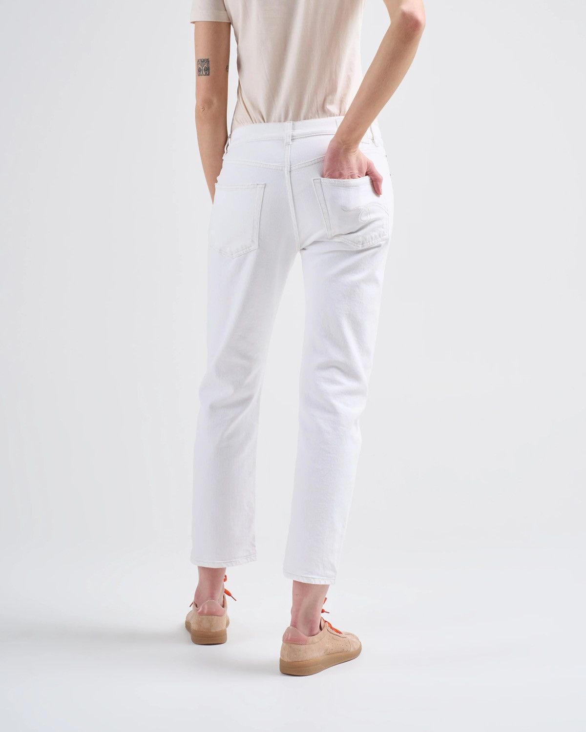 R13 🔥 R13 SS25 Romeo Jean Aerin White Stretch Denim Pants Jeans Size 28" / US 6 / IT 42 - 2 Thumbnail