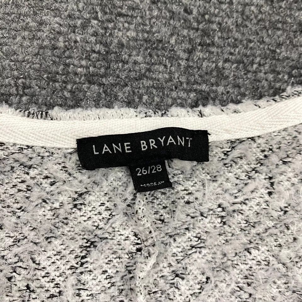 Other Lane Bryant Sweater Women's 26/28 Zebra Stripes Tunic Plus Size 4XL / US 24-26 - 2 Thumbnail