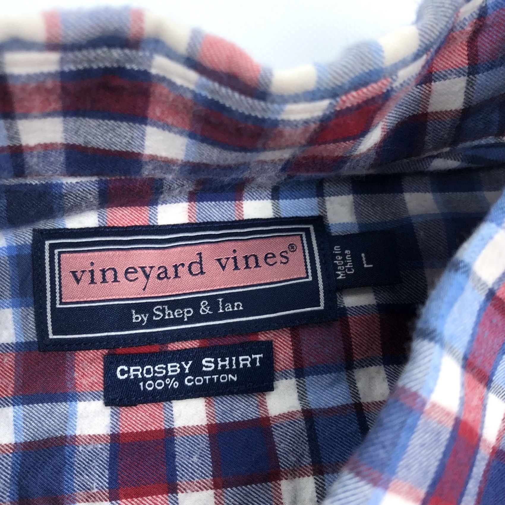 Vineyard Vines Vineyard Vines Crosby Shirt Men L Plaid Button-Down Long Sleeve Casual 100 Cotton Size US L / EU 52-54 / 3 - 3 Thumbnail