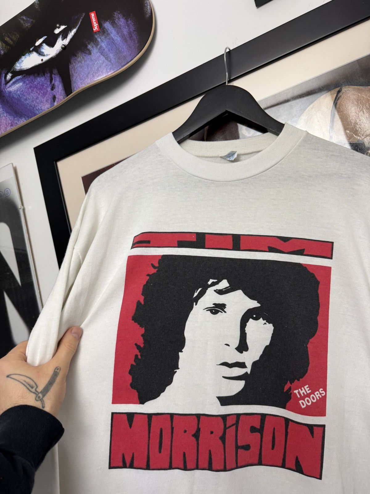 Band Tees Vintage 90s The Doors Jim Morrison Rock Band Longsleeve Rare Size US XL / EU 56 / 4 - 2 Thumbnail