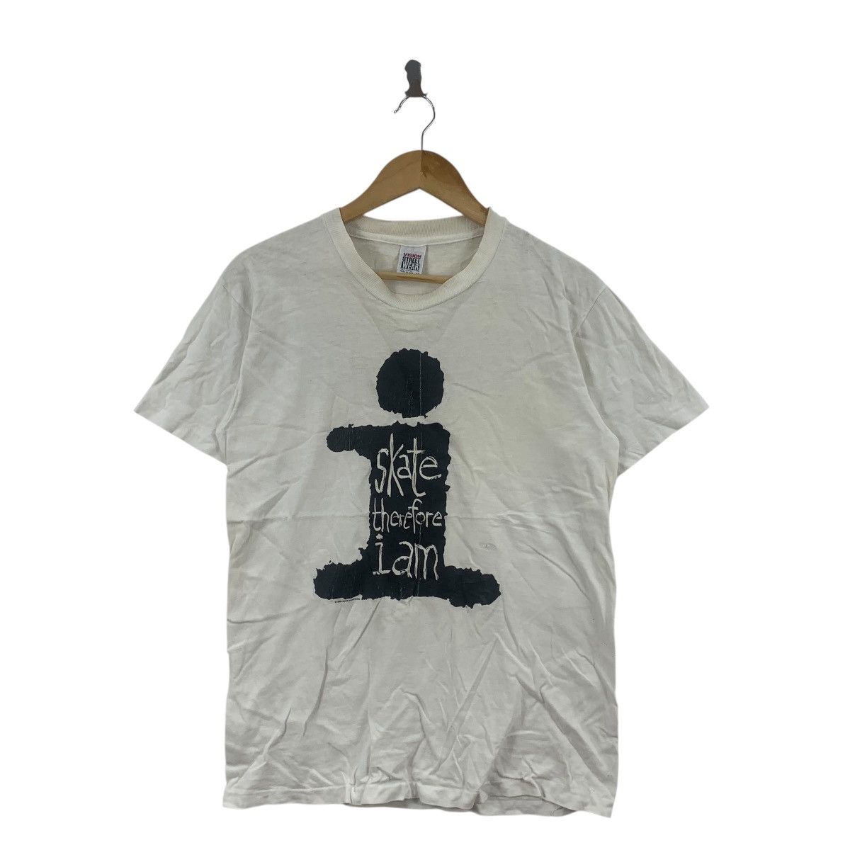 Vision Streetwear Vintage 1988 VISION SKATEBOARD I Skate I Am Tee Shirt Street Size US M / EU 48-50 / 2 - 4 Thumbnail