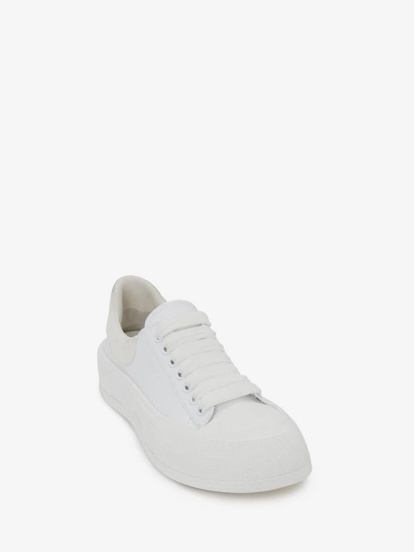Alexander McQueen o1w1db10725 Deck Lace Up Plimsoll in White Size US 11 / EU 44 - 2 Thumbnail