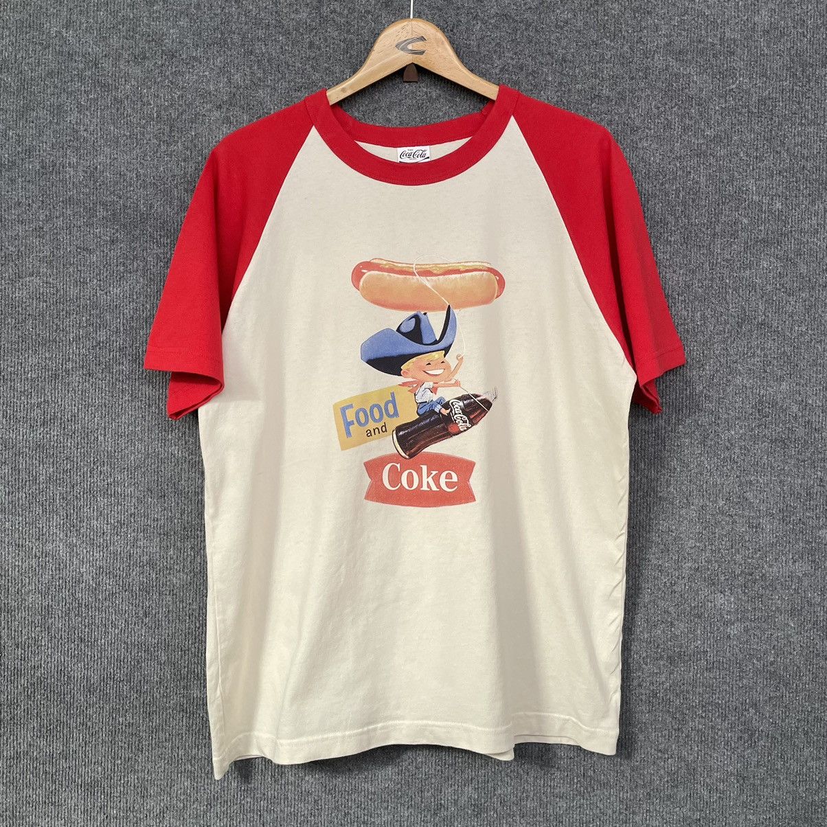 Coca Cola Coke Raglan Promo T Shirt Size US L / EU 52-54 / 3 - 1 Thumbnail