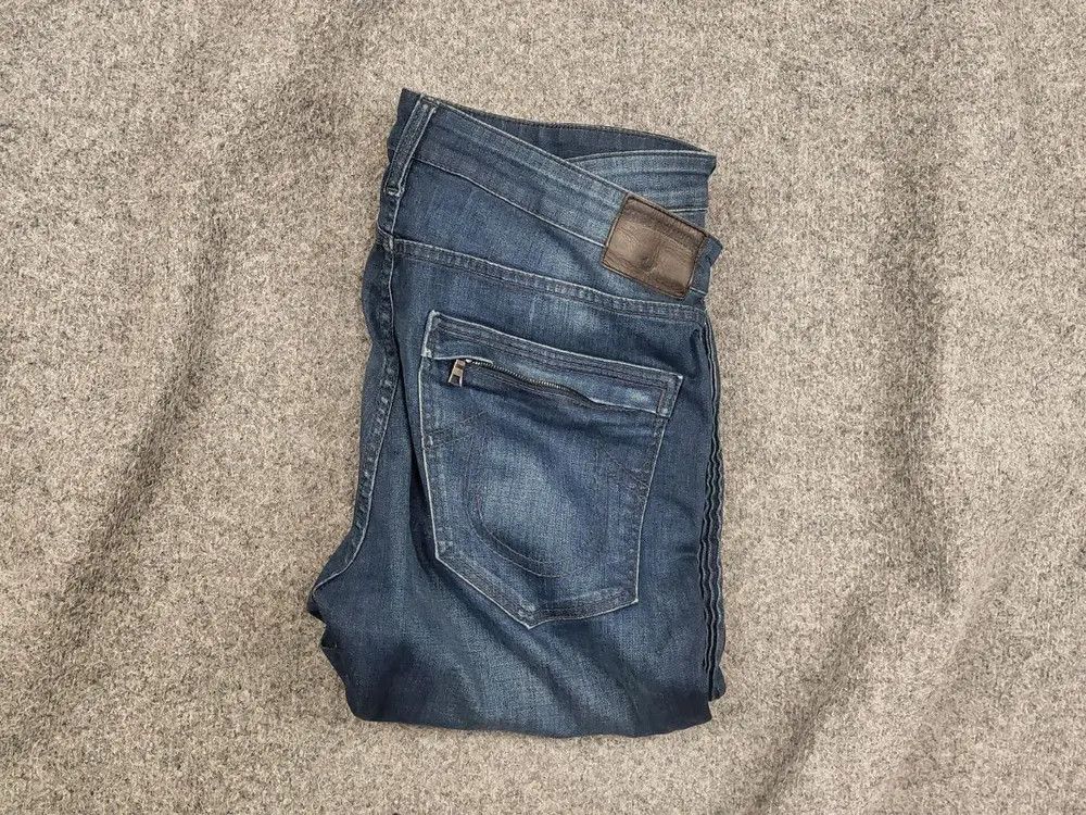 True Religion Vintage True Religion USA Mick Zipper Denim Jeans Y2K Style Size US 36 / EU 52 - 1 Thumbnail