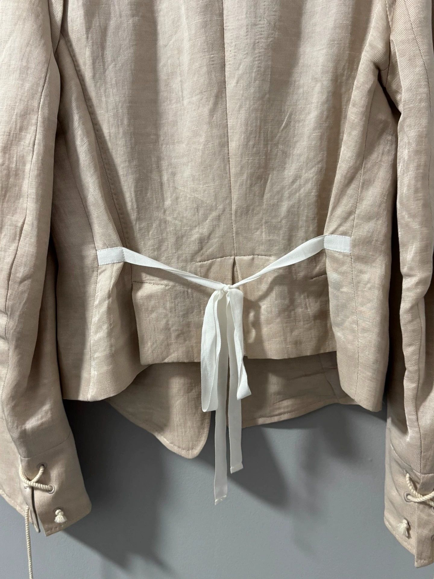 Ann Demeulemeester Ann demeulemeester Pink Double-Breasted Drawstring Suit Size S / US 4 / IT 40 - 6 Thumbnail