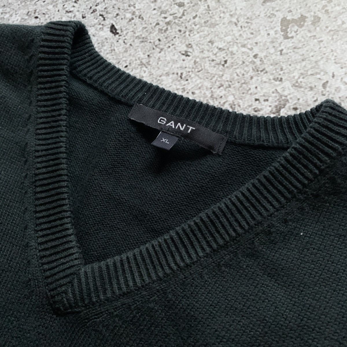 Gant Gant vest knit v-neck cotton vintage Size US XL / EU 56 / 4 - 3 Thumbnail