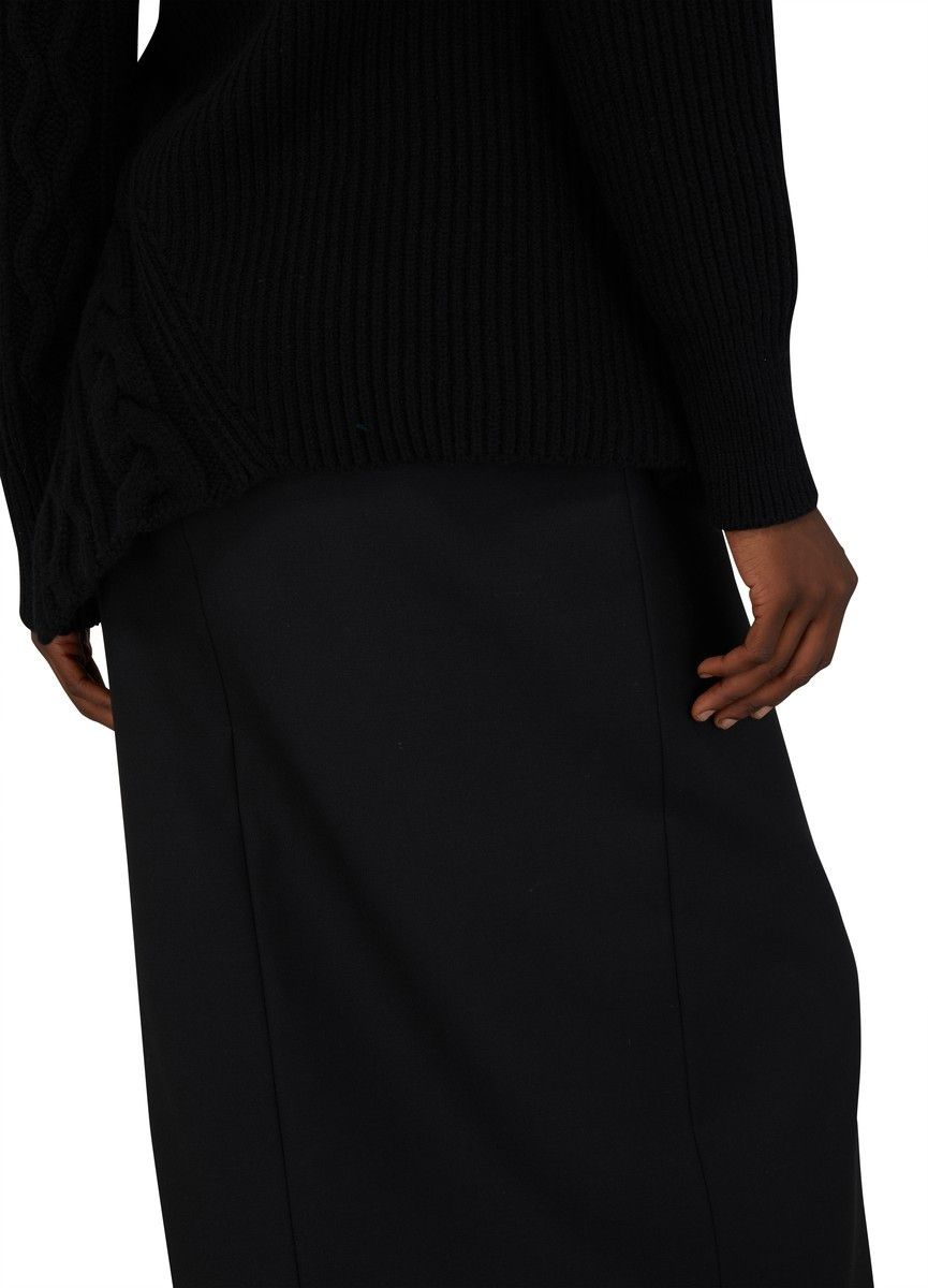 Alexander McQueen o1y0325 Midi Skirt in Black Size 27" / US 4 / IT 40 - 5 Thumbnail