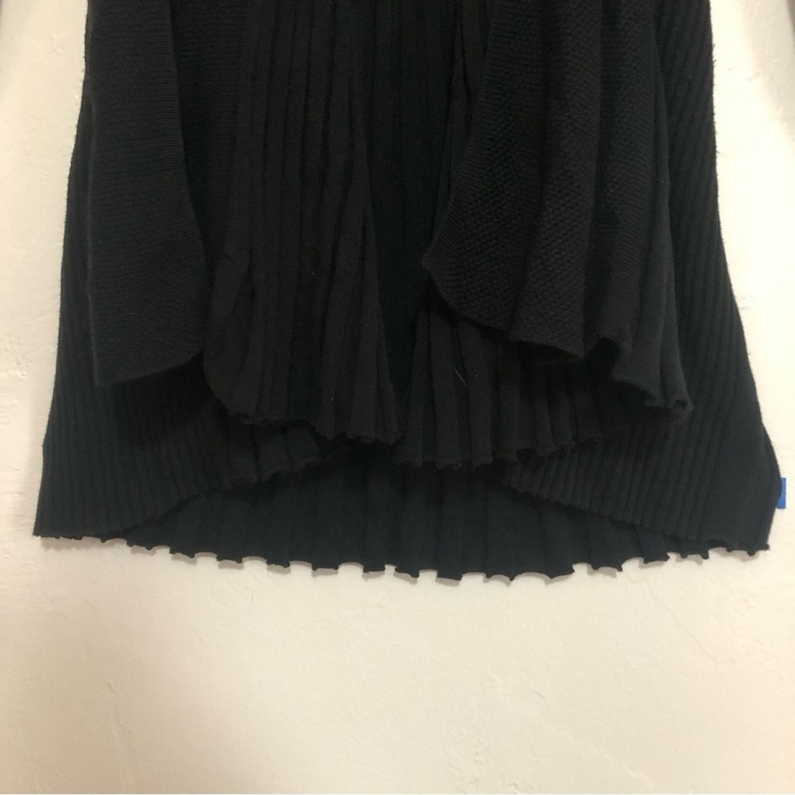 Other Catwalk Studio Knit Black Draped Open Cardigan Sweater Size S / US 4 / IT 40 - 9 Thumbnail