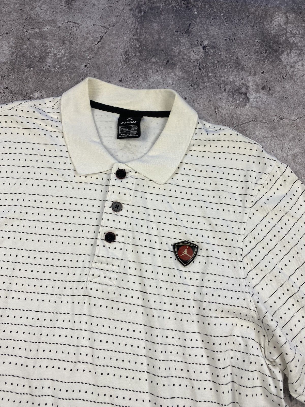 Jordan Brand × Nike × Vintage Rare striped Jordan jumpman polo vintage 90s Y2K Size US L / EU 52-54 / 3 - 2 Thumbnail