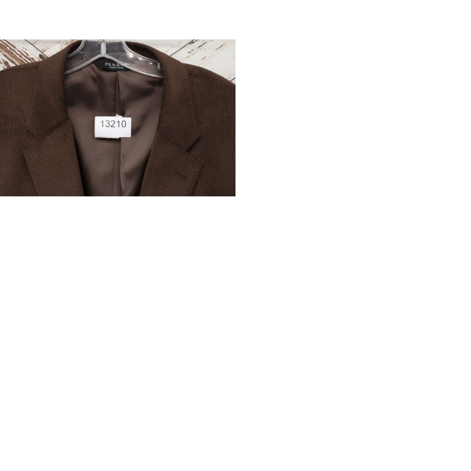 Jos. A. Bank Jos A Bank Blazer Mens 48L Corduroy Wool Silk Brown Preppy Sport Coat Blazer 90s Classic notches Single-Breasted Two-Button Missed Hole Back Arm Size 48R - 9 Thumbnail