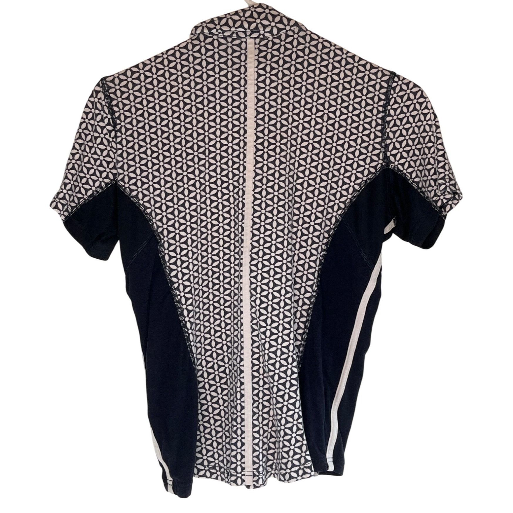 Other Goodrider Womens Geometric Zip-Up Equestrian Shirt Bamboo Bl Size L / US 10 / IT 46 - 2 Thumbnail