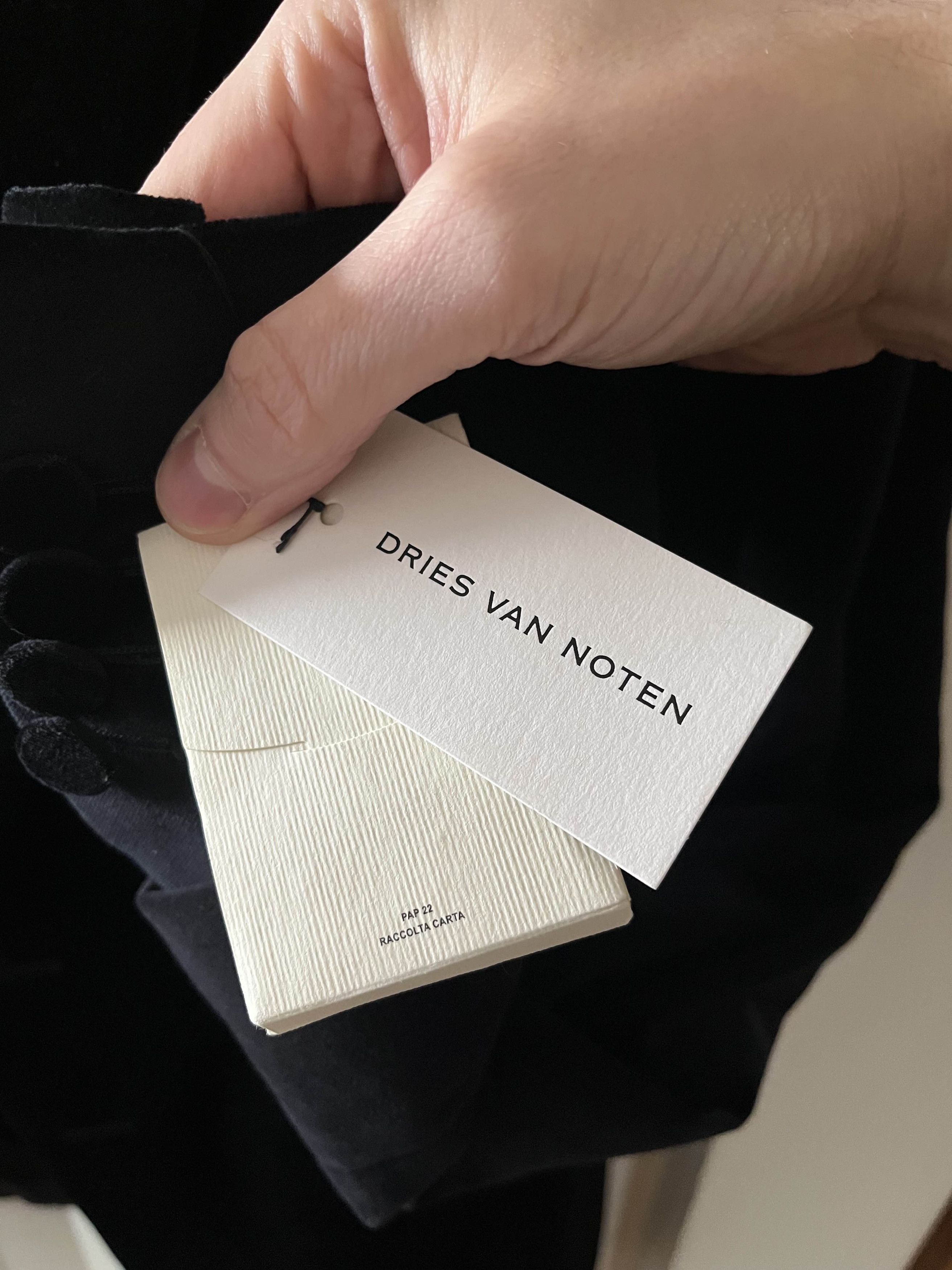 Dries Van Noten Black velvet 2-button slim-fit suit Size 46R - 7 Thumbnail